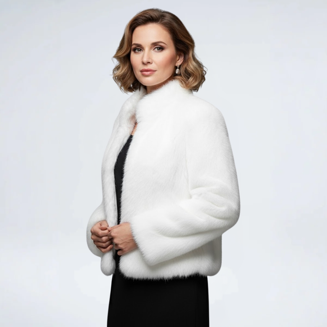 Nina | Stylische Kurzfelljacke Damen bequem im Schnitt