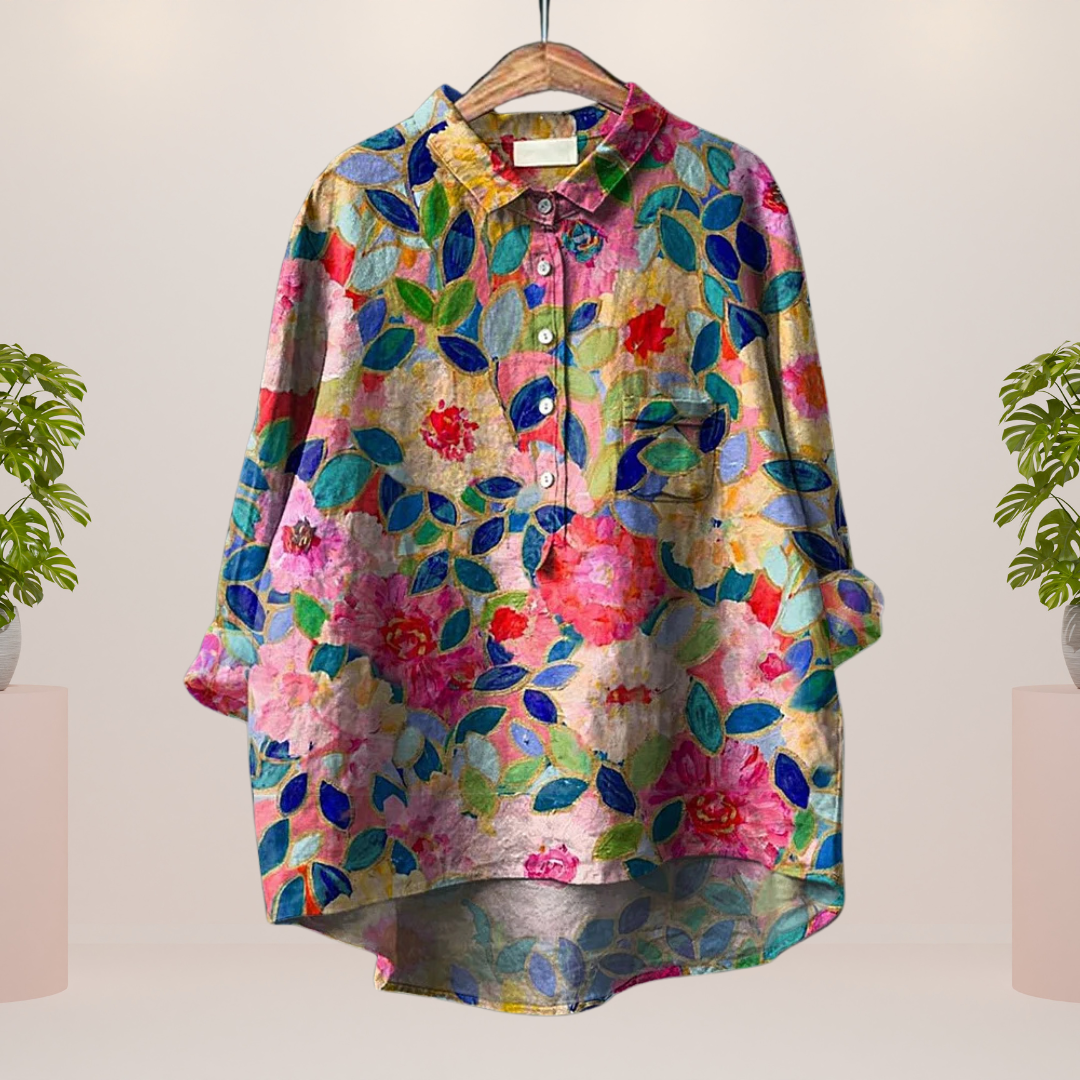 Elena | Lässiges Damen Kunstshirt mit auffälligem Print