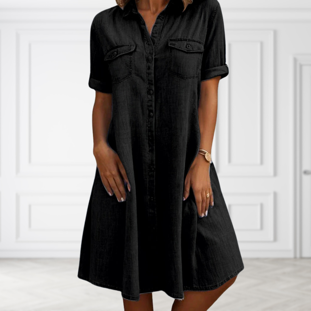 Lea | Feminines Damen Denim-Kleid modern und stilvoll