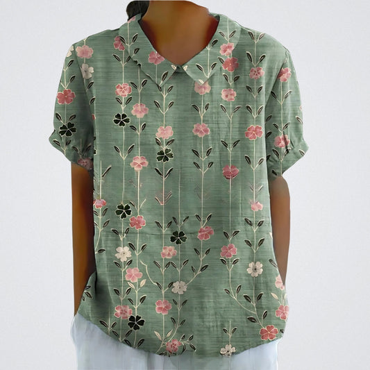 Emilia | Moderne Bluse mit Blumenmuster