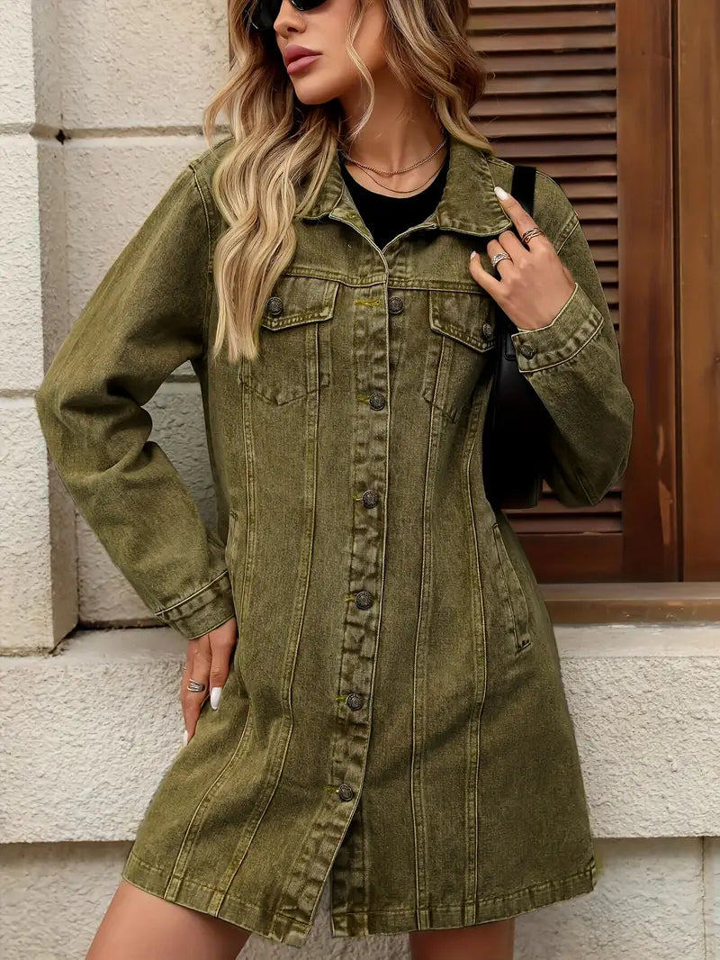 Helena | Klassische Jeansjacke Damen mit praktischen Taschen