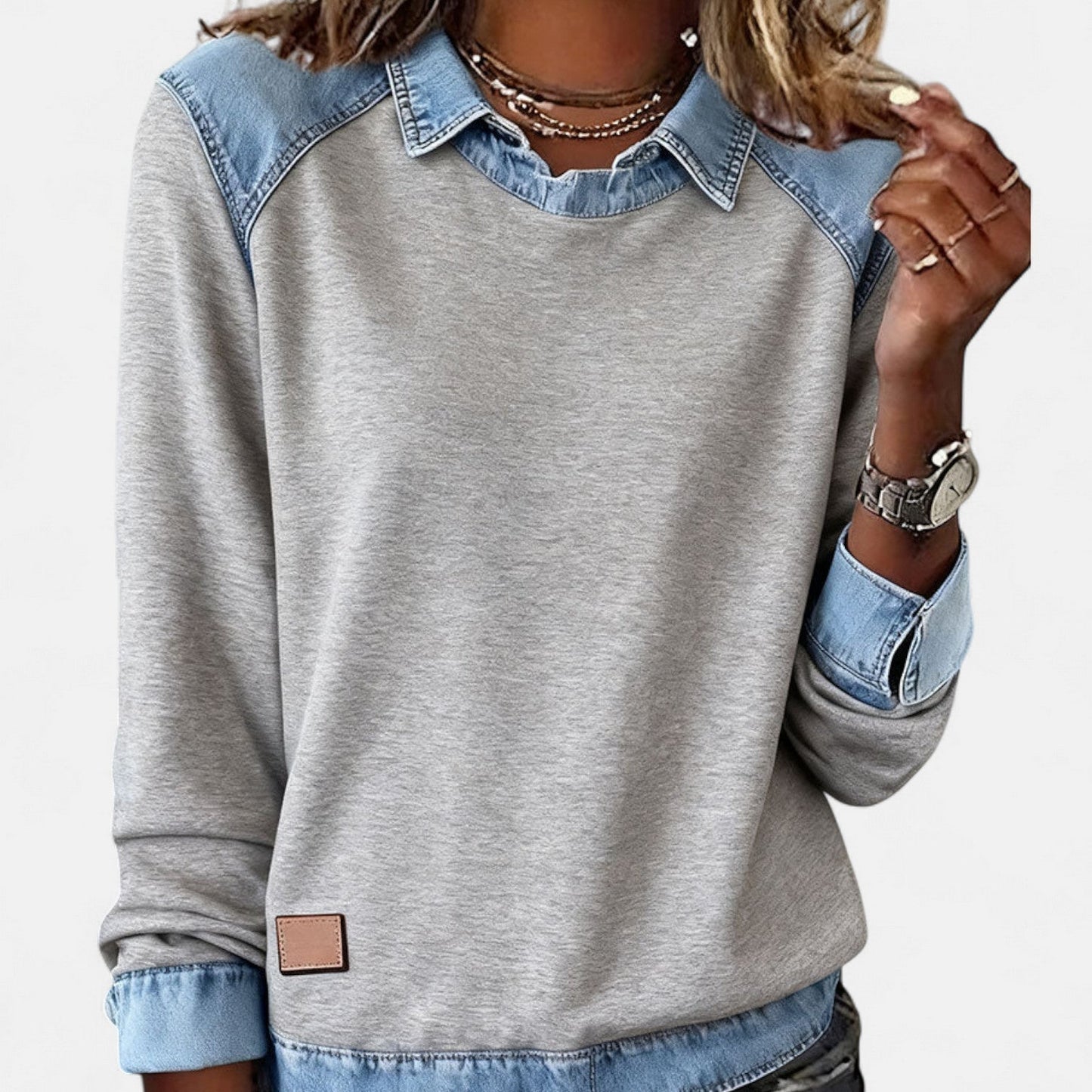 Leonie | Damen Langarmshirt modern edel chic
