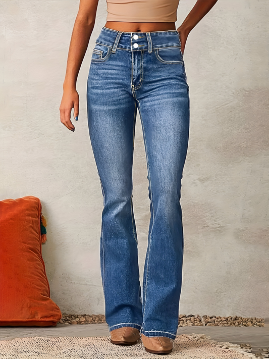 Selma | Damen-Jeans mit weitem Bein für sommerliche Outfits