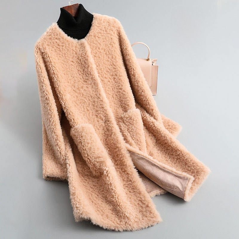 Clara | Eleganter Mantel mit Kapuze und großen Taschen