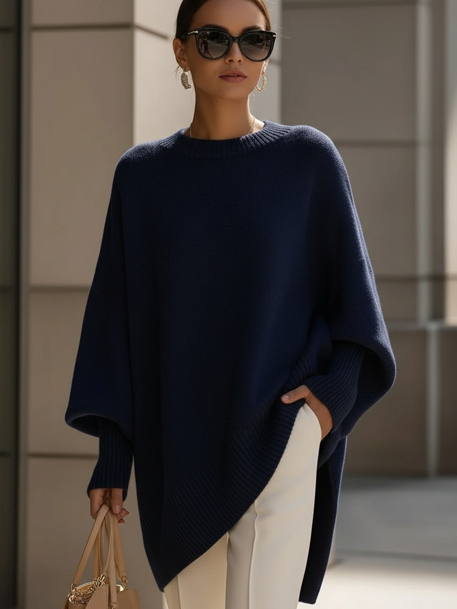Sophie | Feiner Pullover mit modernem Asymmetrie-Detail