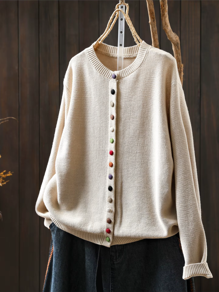 Lea | Feiner Cardigan mit stilvollen Knopfdetails