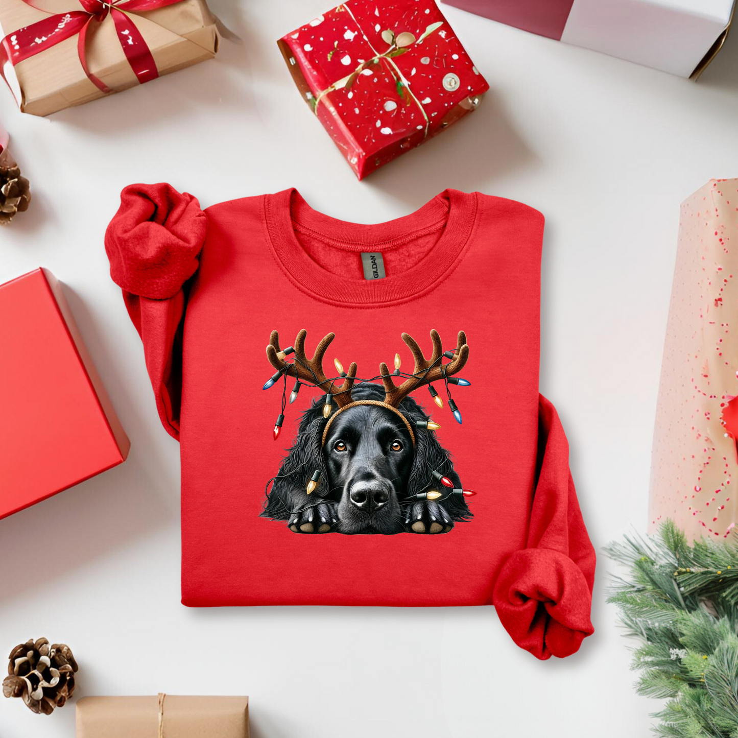 Simon | Winter Hundepullover mit weihnachtlichem Muster