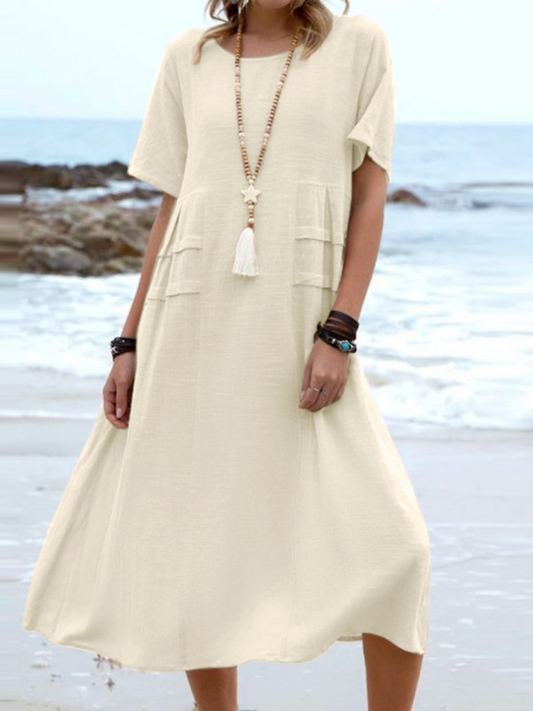 Sofie | Lockeres kleid mit Rundhalsausschnitt