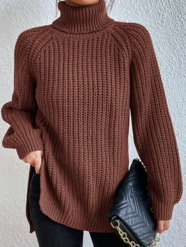 Lena | Stylischer Rollkragenpullover Damen Raglan