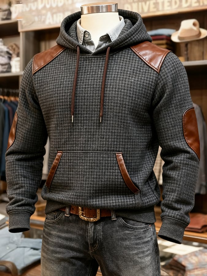 Elias | Lässiger Hoodie mit subtiler Waffeloptik