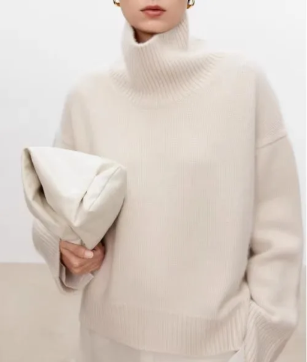 Isabel | Pullover Damen mit weichem Rollkragen