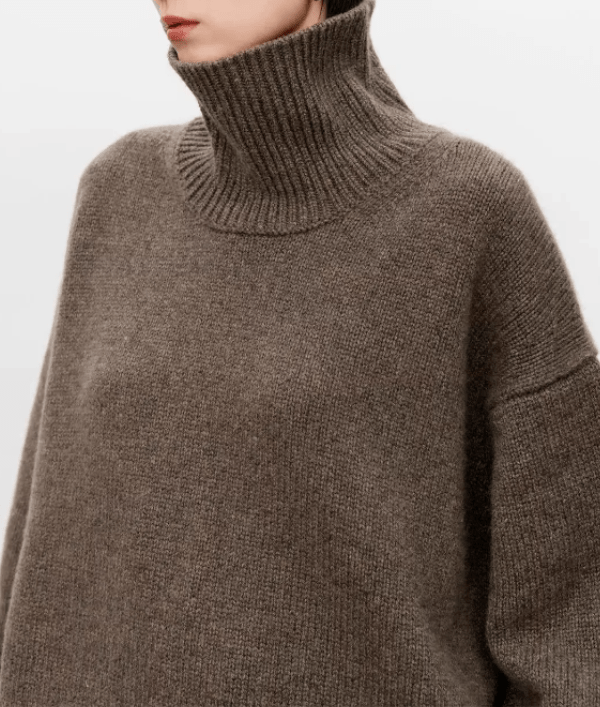 Paula | Eleganter Damenpullover Rollkragen hochwertig