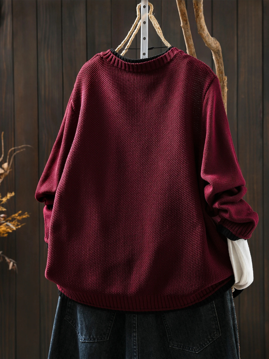 Alina | Schlichter Strickcardigan mit feinem Muster