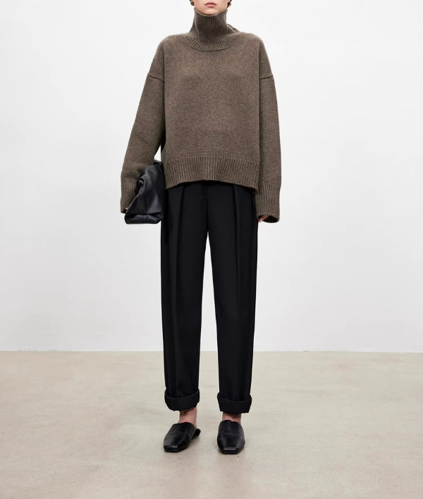 Hanna | Damen Pullover modisch elegant mit Rollkragen