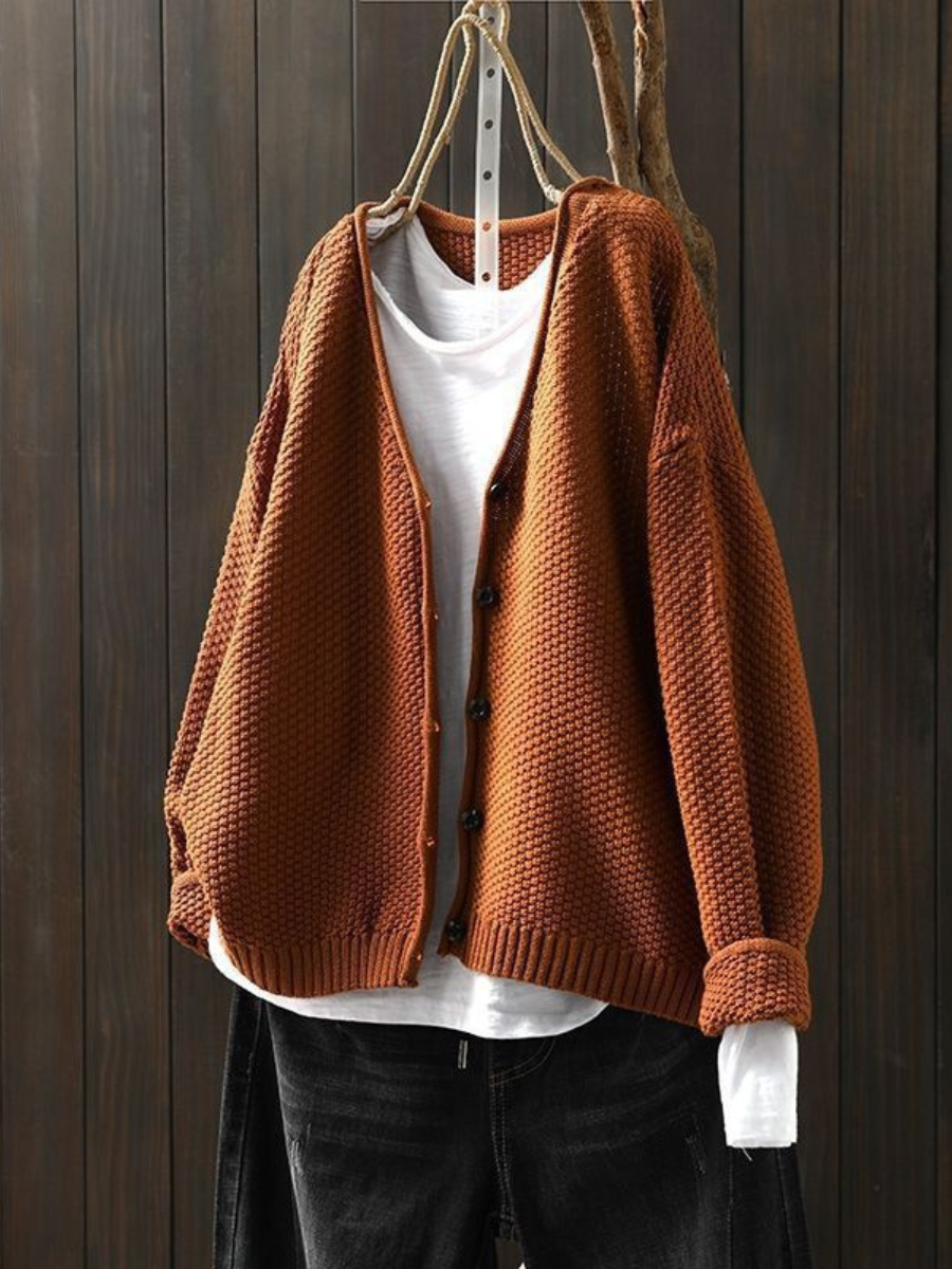 Emma | Leichter Strickcardigan mit edler Struktur