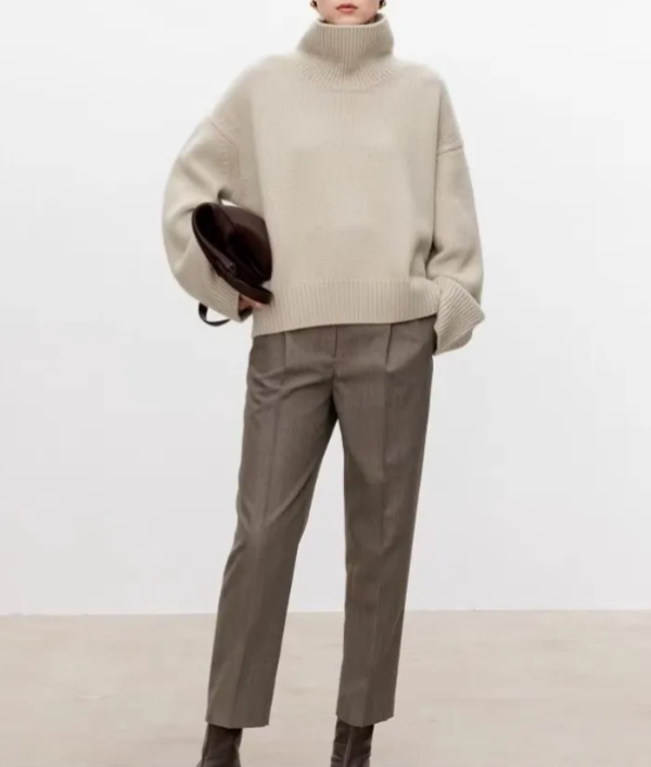 Hanna | Damen Pullover modisch elegant mit Rollkragen