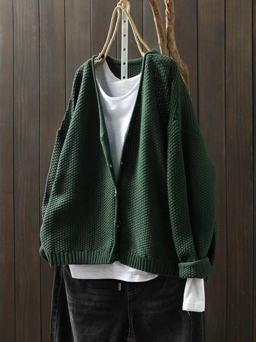 Emma | Leichter Strickcardigan mit edler Struktur