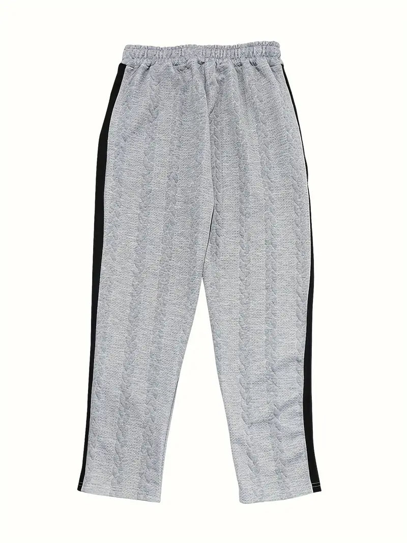 Marie | Trendige Strickhose mit Knöpfen an der Seite