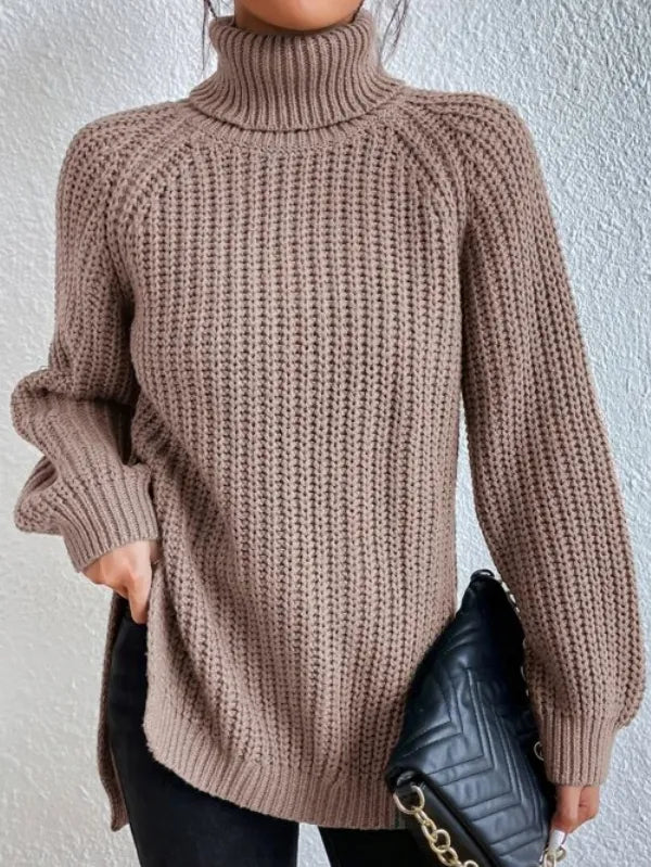 Lena | Stylischer Rollkragenpullover Damen Raglan