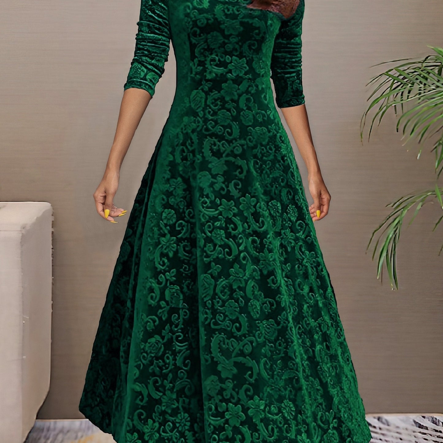 Isabella | Damen Samtkleid elegant modern stilvoll