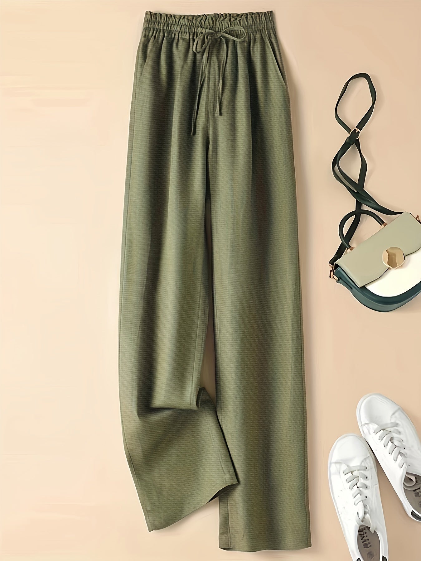 Clara | Hochtailliert Leinenhose Atmungsaktiv