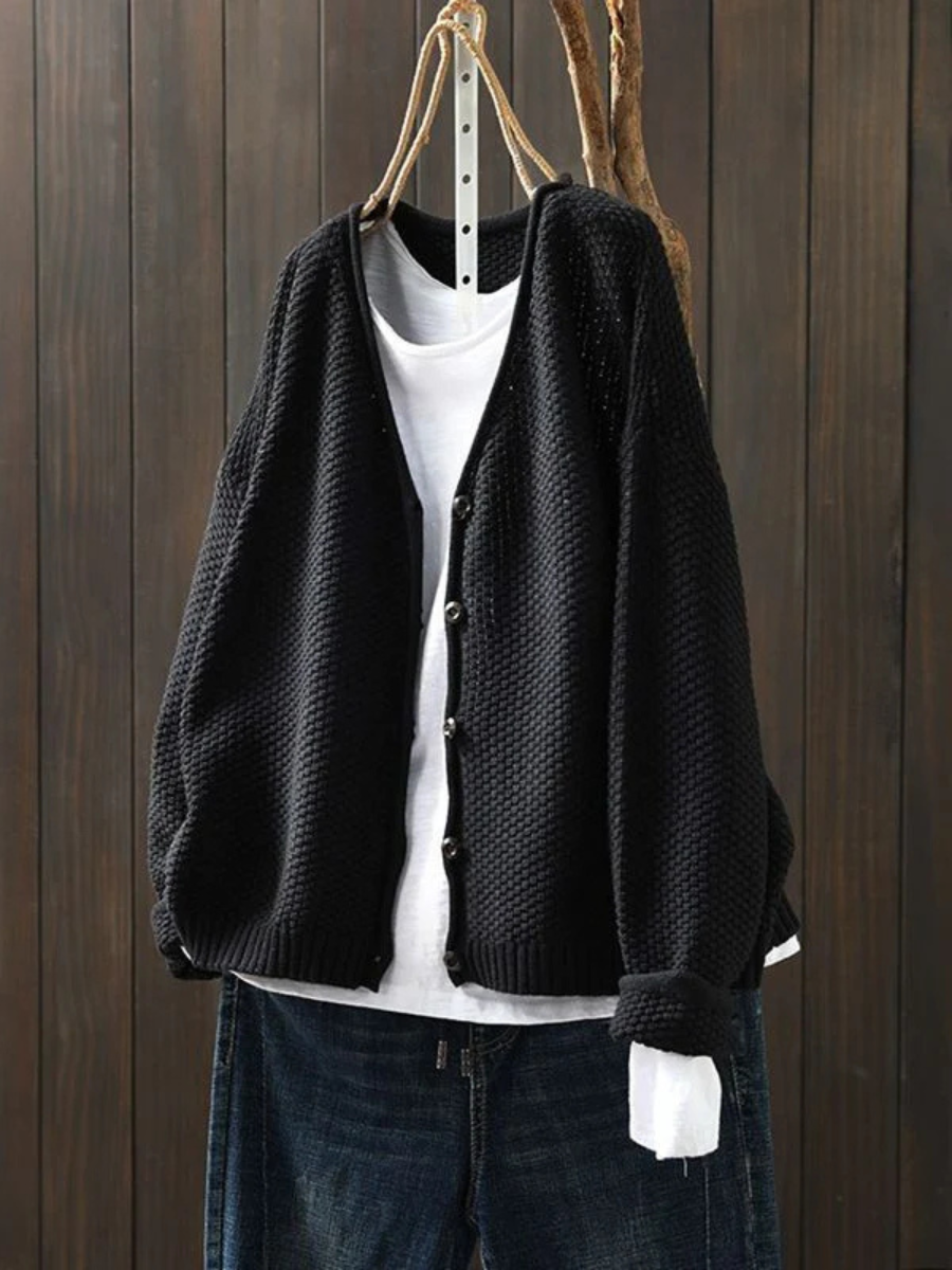 Emma | Leichter Strickcardigan mit edler Struktur