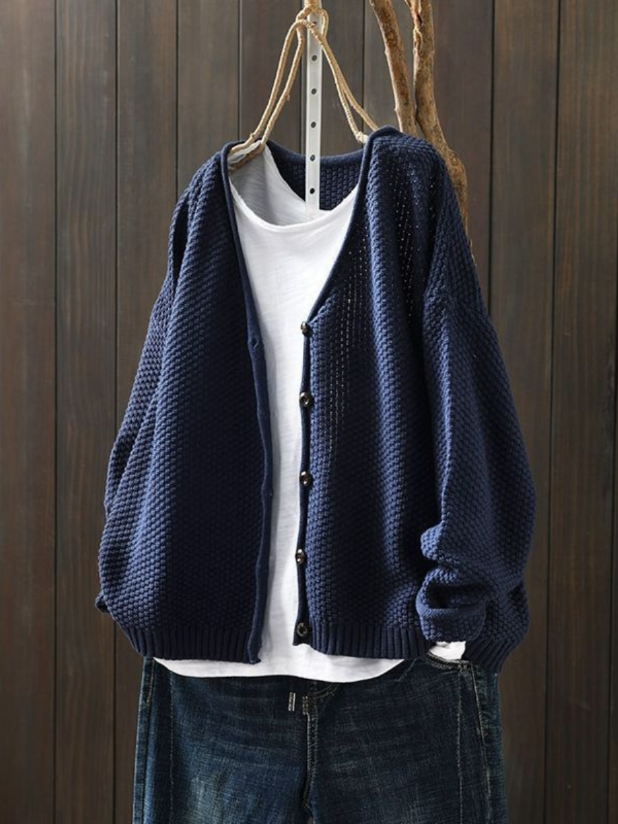 Emma | Leichter Strickcardigan mit edler Struktur