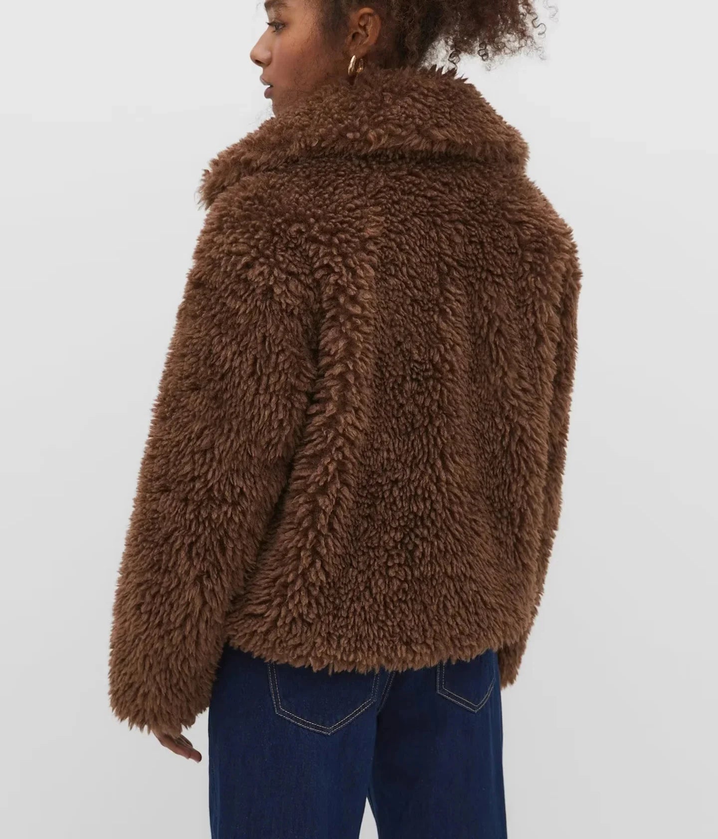 Anna | Oversized Damenjacke aus weichem Teddystoff