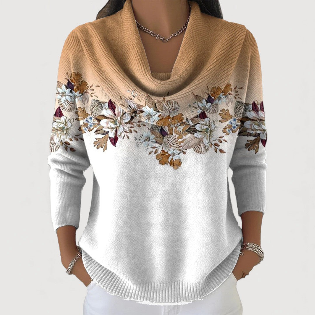 Elisa | Damen Pullover elegant und zeitlos floral