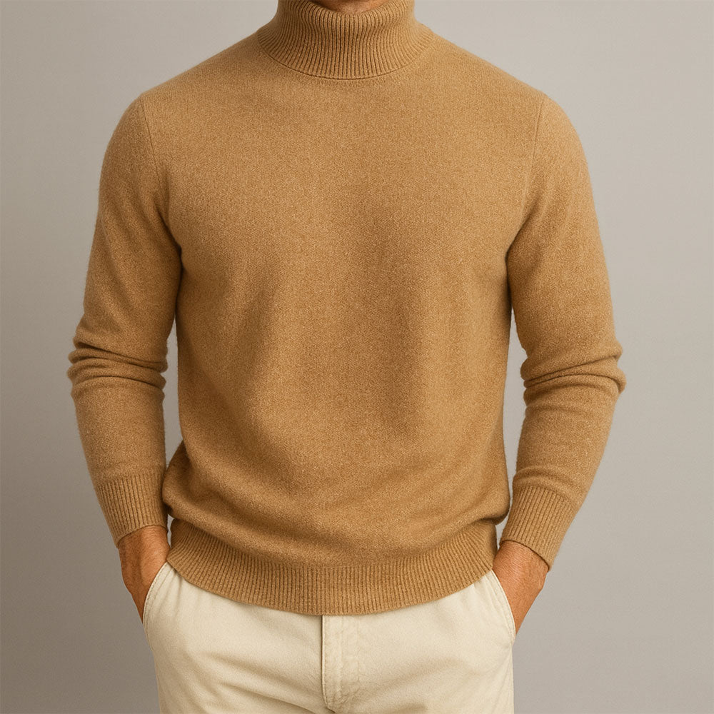 Max | Herrenpullover mit hohem Kragen modern & stylisch