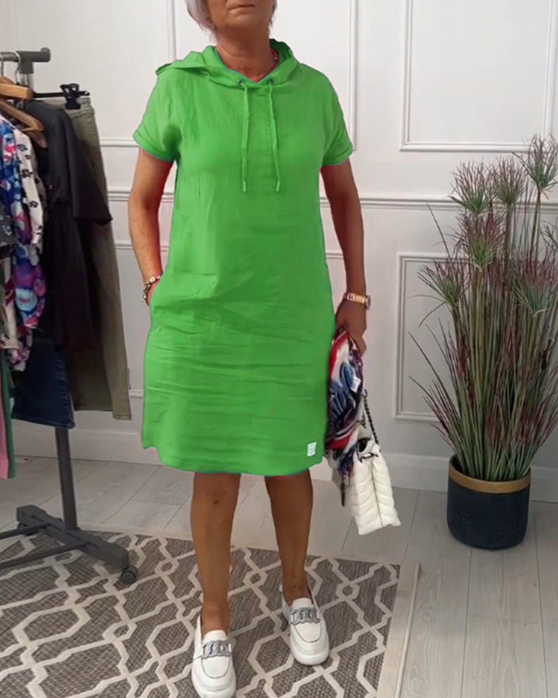 Mia | Freizeitkleid mit kurzem Arm und lässigem Schnitt