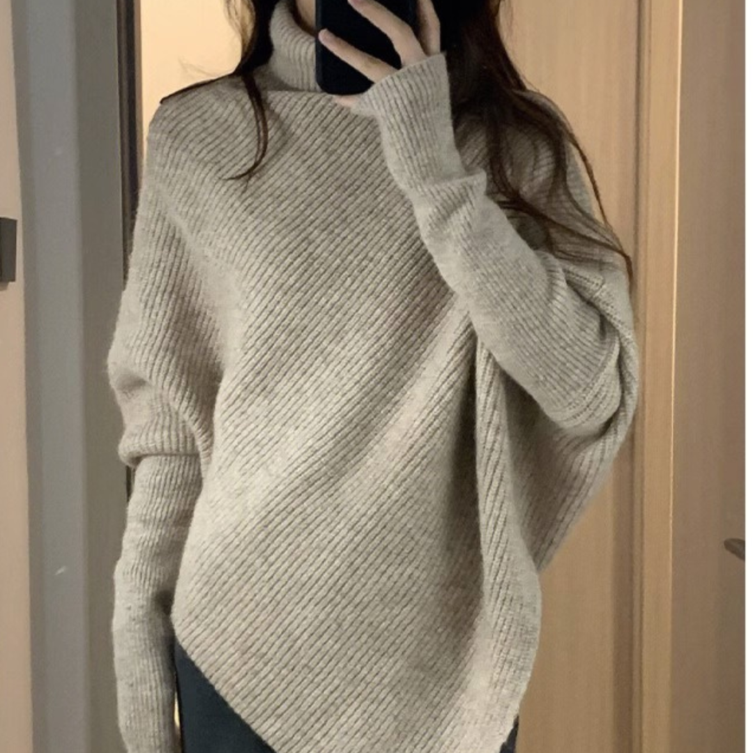 Marlene | Oversized Poncho Damenpullover Lässig Gestylt