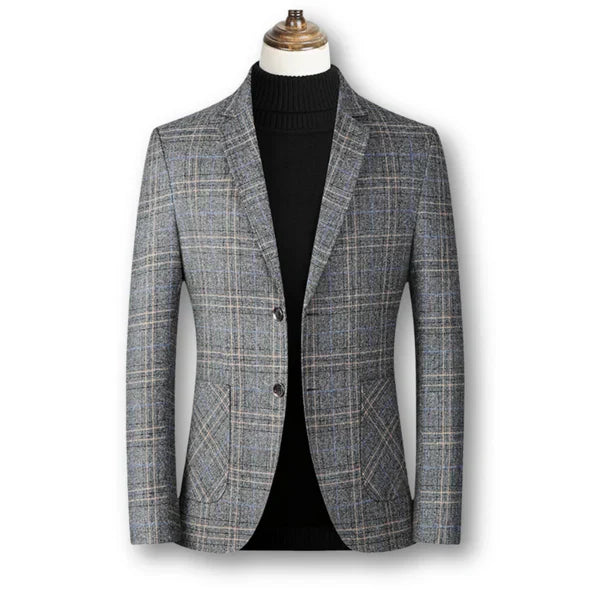 Max | Eleganter Herrenblazer im klassischen Tartan-Stil