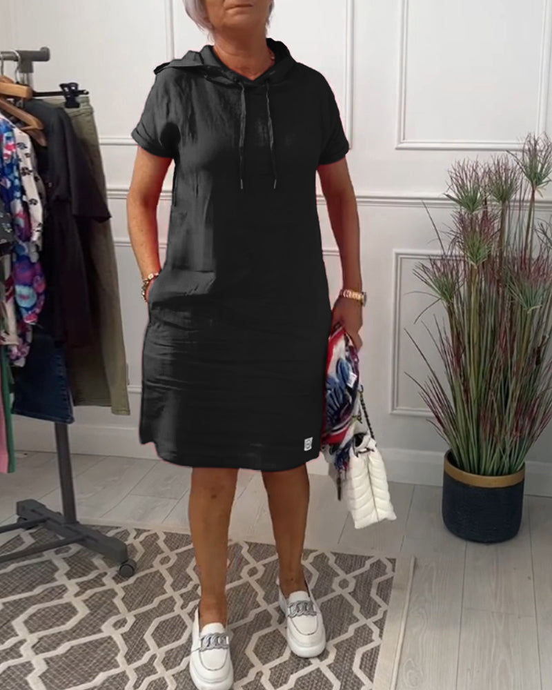 Mia | Freizeitkleid mit kurzem Arm und lässigem Schnitt