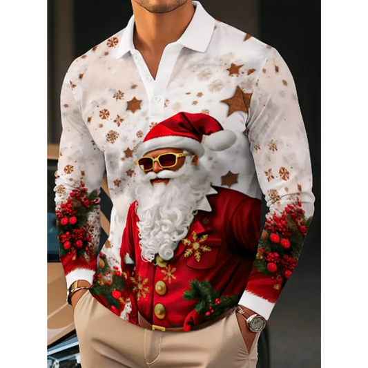 Daniel | Trendiges Weihnachtshemd für Herren im Casual Look