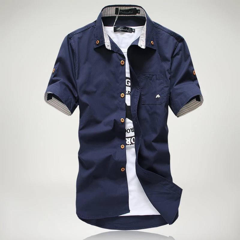 David | Mason Signature Button-Up Hemd in hochwertiger Verarbeitung