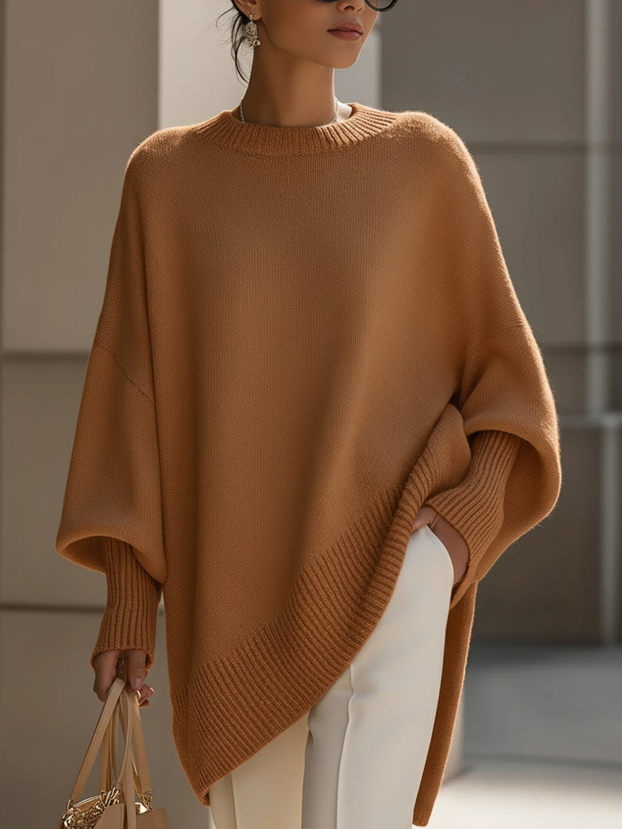 Sophie | Feiner Pullover mit modernem Asymmetrie-Detail