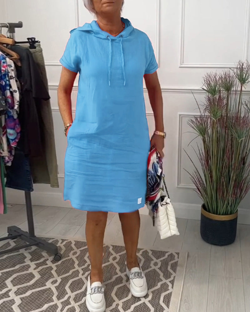 Mia | Freizeitkleid mit kurzem Arm und lässigem Schnitt