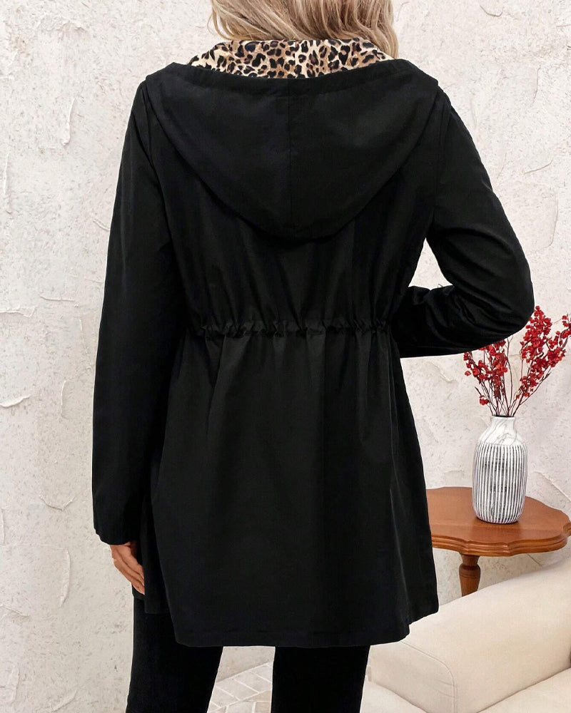 Alina | Stylischer Damen-Wendemantel mit Kapuze