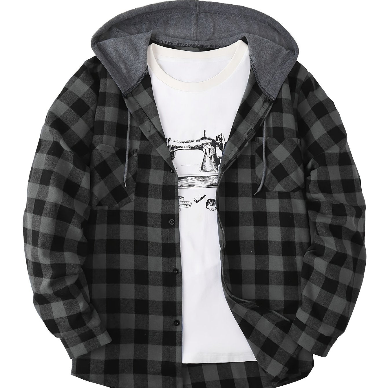 Lukas | Timberland Flanellhemd Mit Angesetztem Hoodie