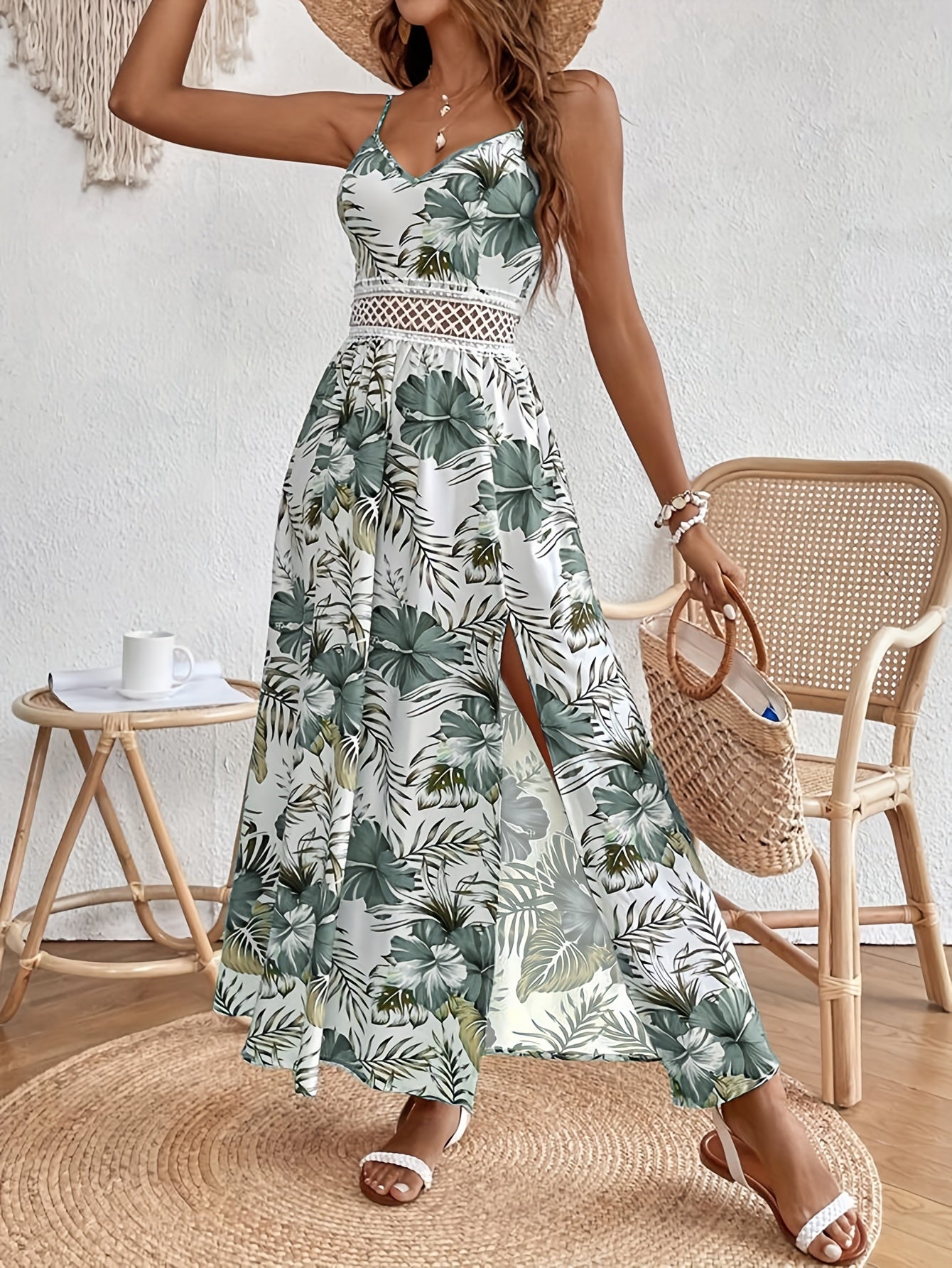 Paula | Blumen Maxikleid Boho Eleganter Stil