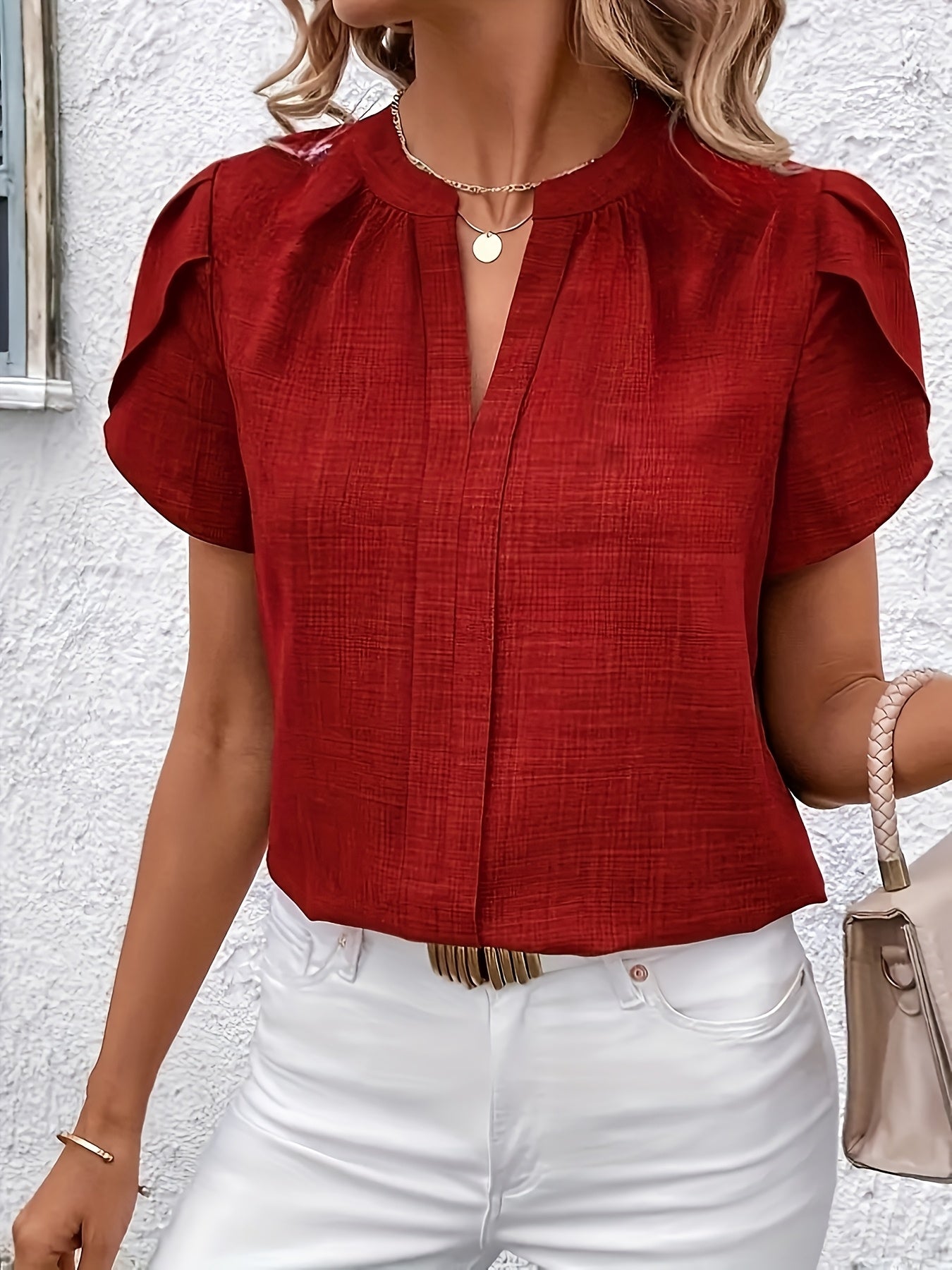 Zoe | Elegante Bluse Petalärmeln Modern Chic