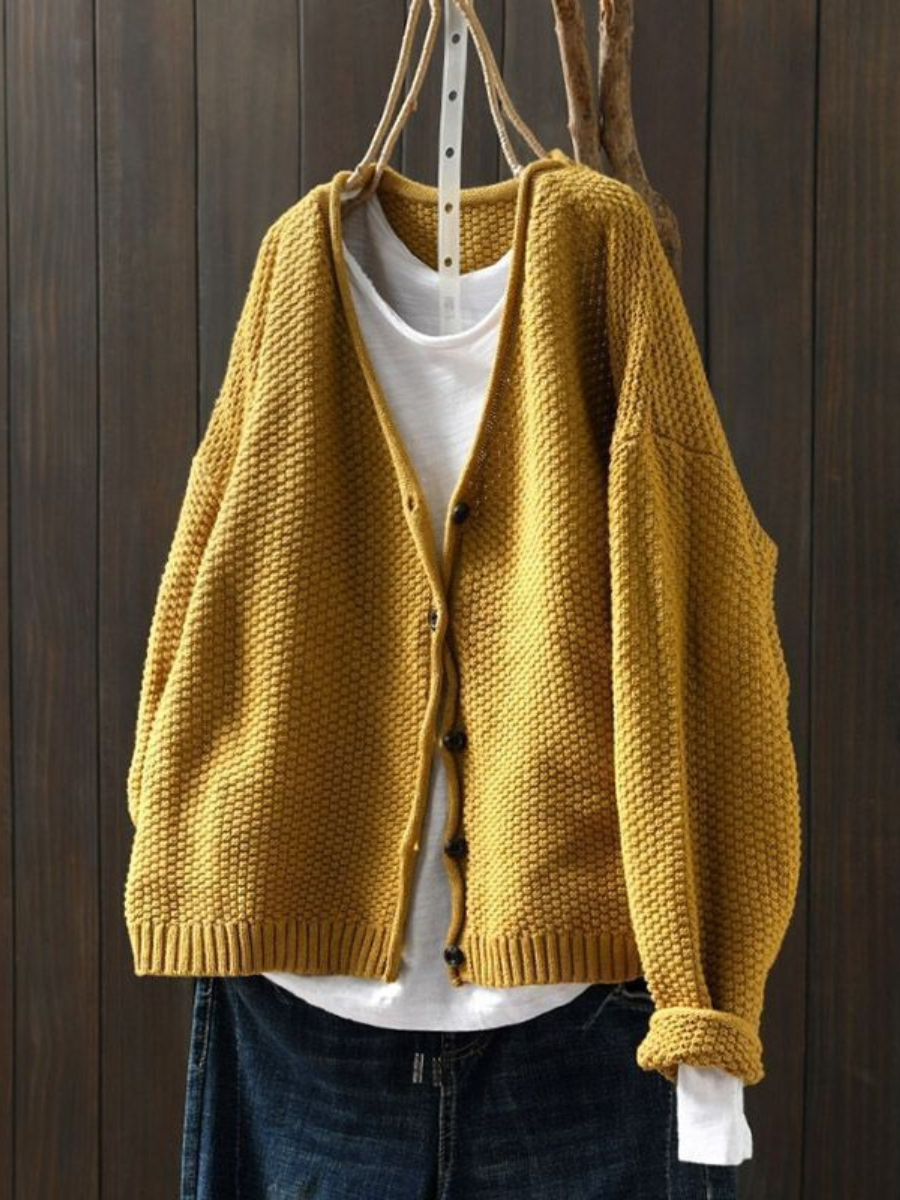 Emma | Leichter Strickcardigan mit edler Struktur