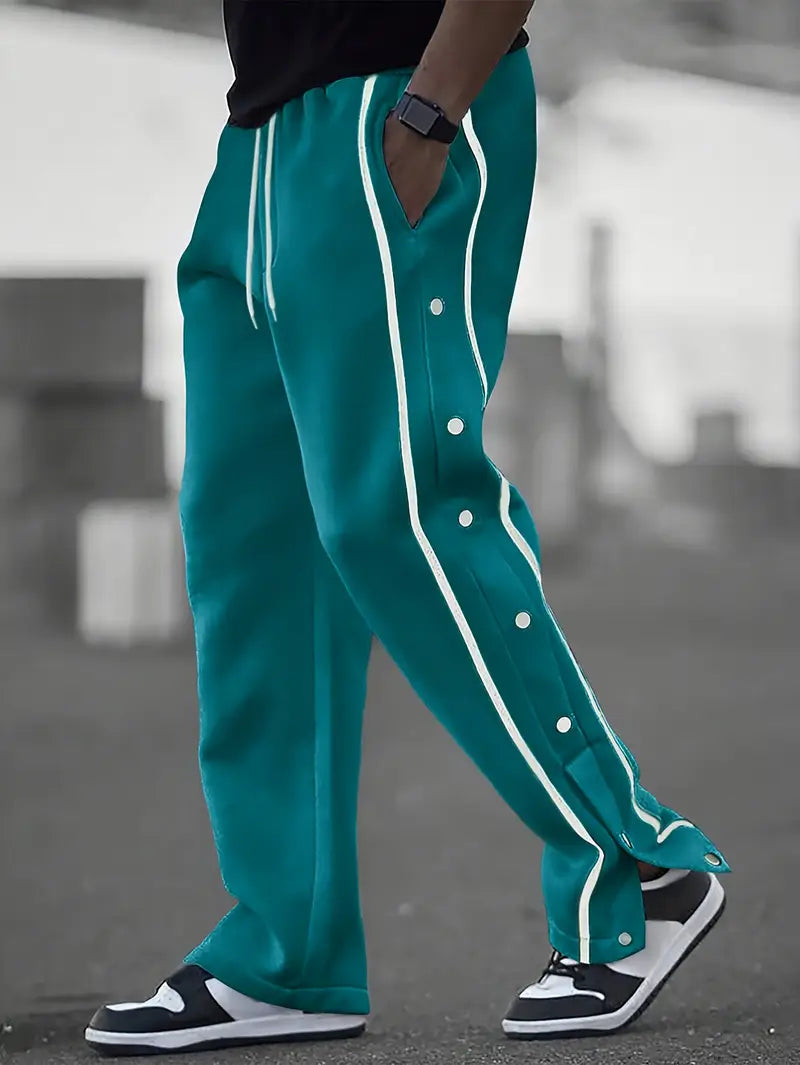 Elian | Lässige Herrenhose mit modischen Knopfdetails