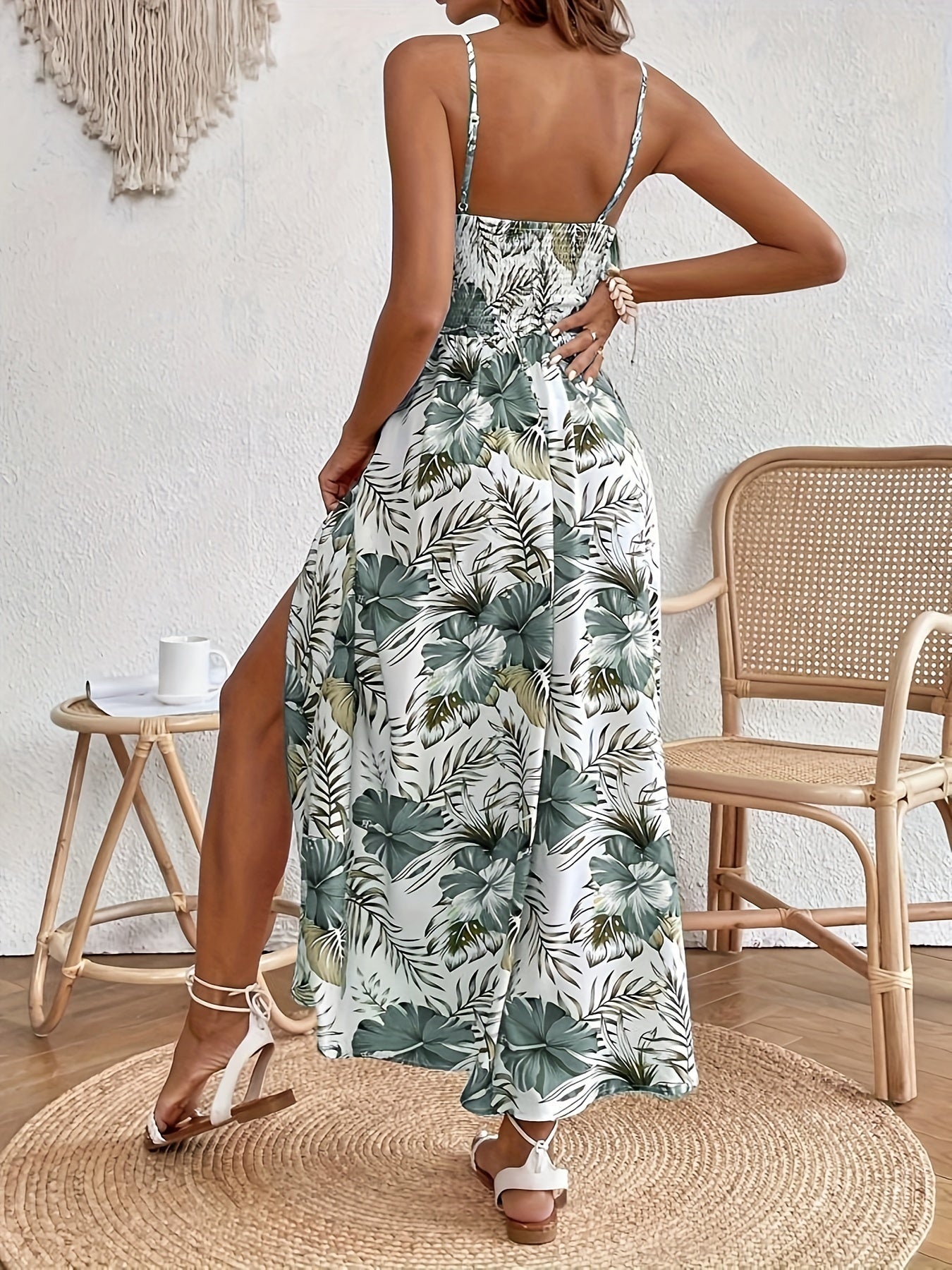 Ella | Florales Maxi Kleid Boho Elegant