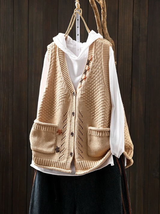 Lina | Elegante Strickweste mit feiner Struktur