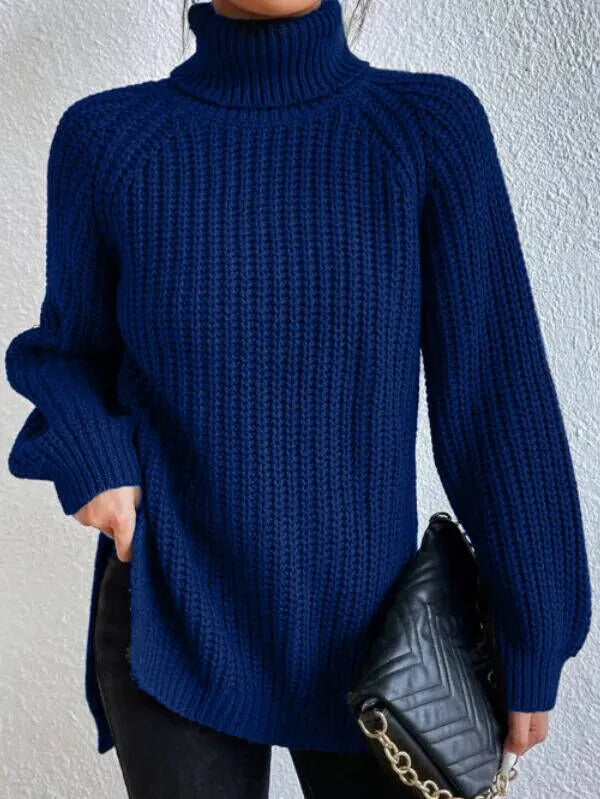 Lena | Stylischer Rollkragenpullover Damen Raglan