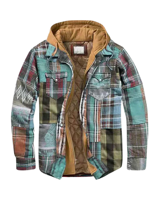 Mara | Patchwork-Karojacke im modernen Trendstil