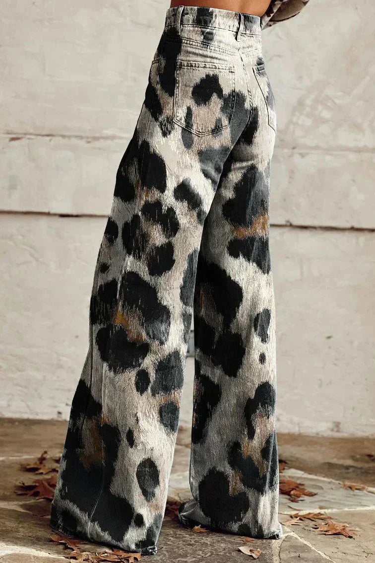 Talia | Luftige Damenhose mit stilvollem Druckdesign