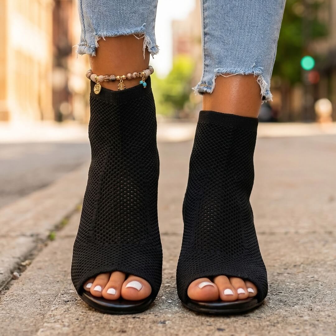 Clara | Schicke Mesh Heels Damen Elegant